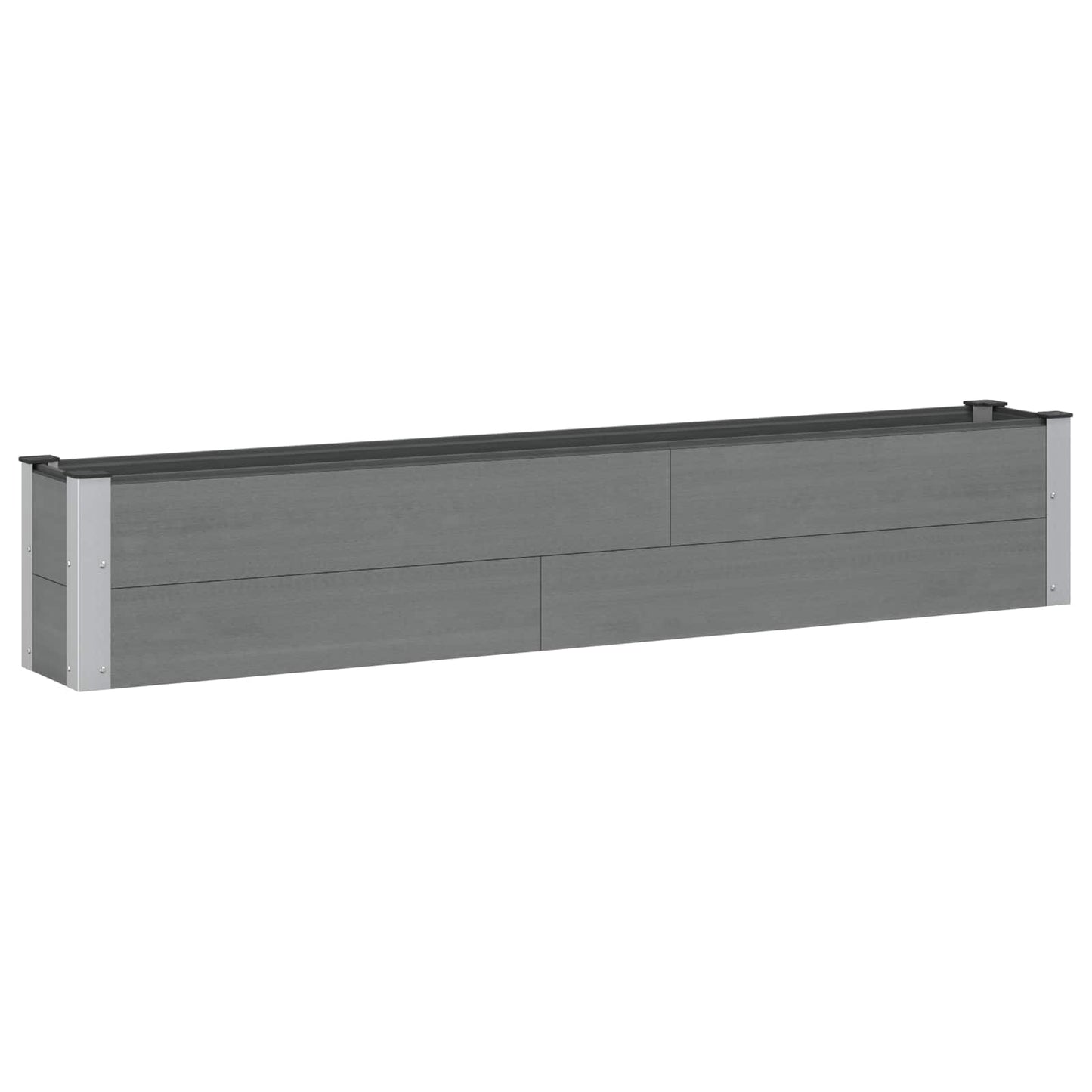 vidaXL Garden Raised Bed Grey 200 x 30 x 36 cm