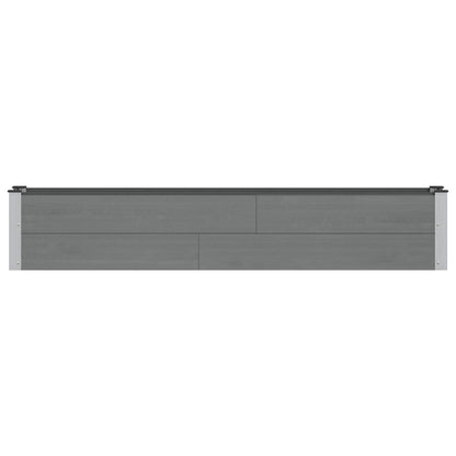vidaXL Garden Raised Bed Grey 200 x 30 x 36 cm