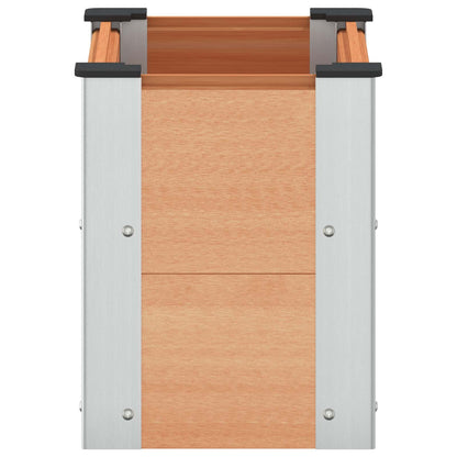 vidaXL Garden Raised Bed Brown 50 x 30 x 36 cm