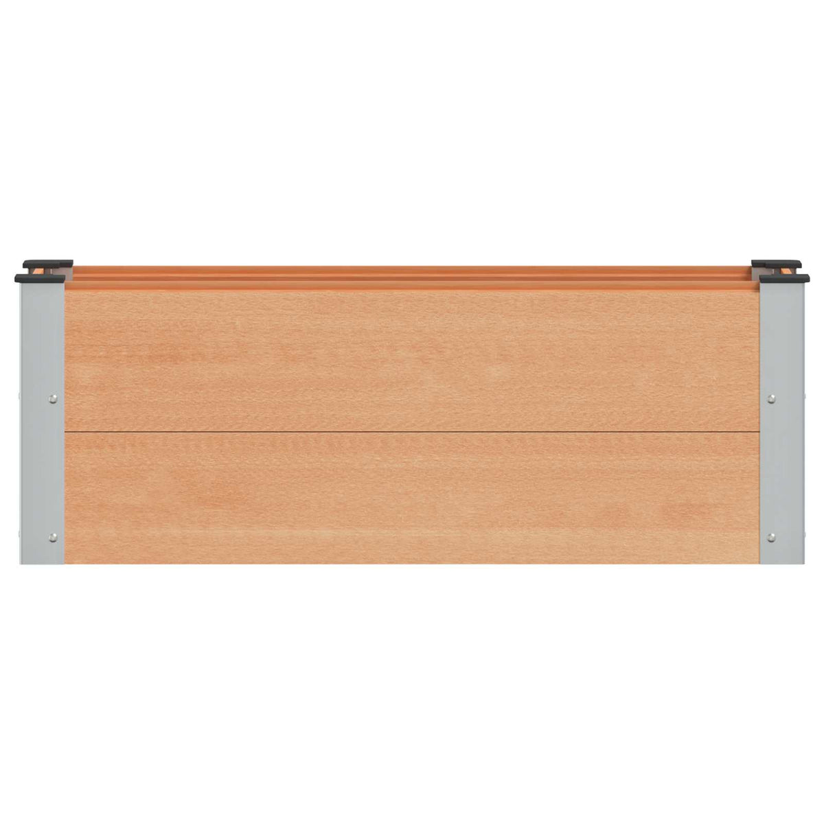 vidaXL Garden Raised Bed Brown 100 x 30 x 36 cm WPC and Aluminium