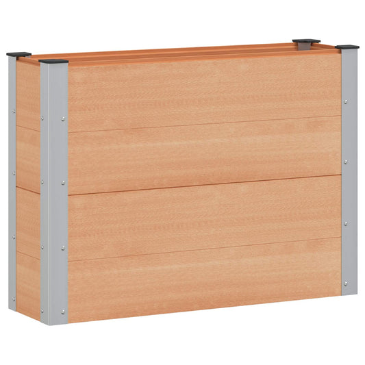 vidaXL Garden Raised Bed Brown 100 x 30 x 72 cm