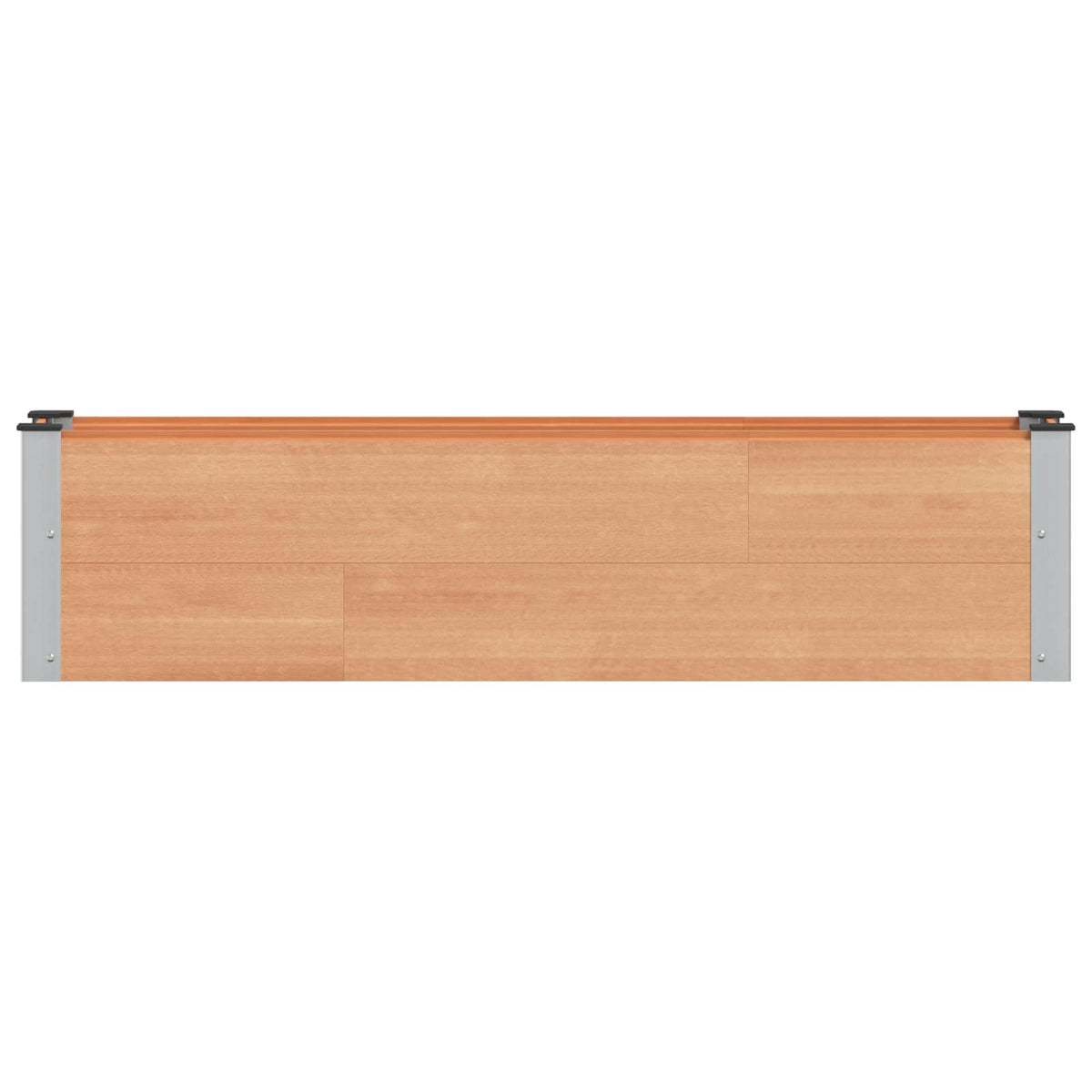 vidaXL Garden Raised Bed Brown 150 x 30 x 36 cm WPC and Aluminium