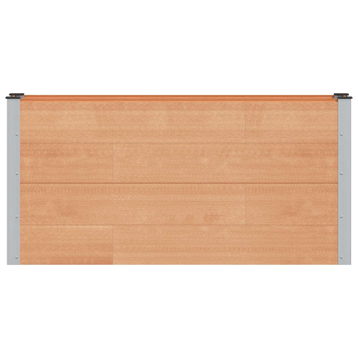 vidaXL Garden Raised Bed Brown 150 x 30 x 72 cm WPC and Aluminium