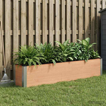 vidaXL Garden Raised Bed Brown 200 x 30 x 36 cm