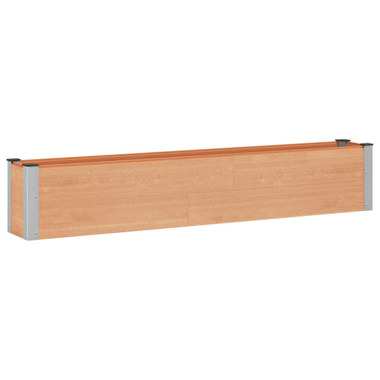 vidaXL Garden Raised Bed Brown 200 x 30 x 36 cm