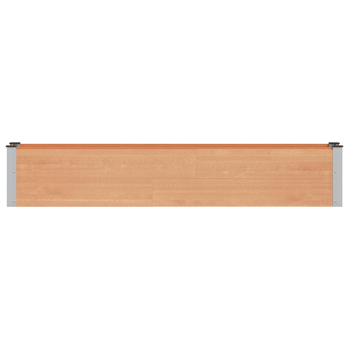 vidaXL Garden Raised Bed Brown 200 x 30 x 36 cm WPC and Aluminium