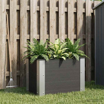 vidaXL Garden Raised Bed Black 50 x 30 x 36 cm