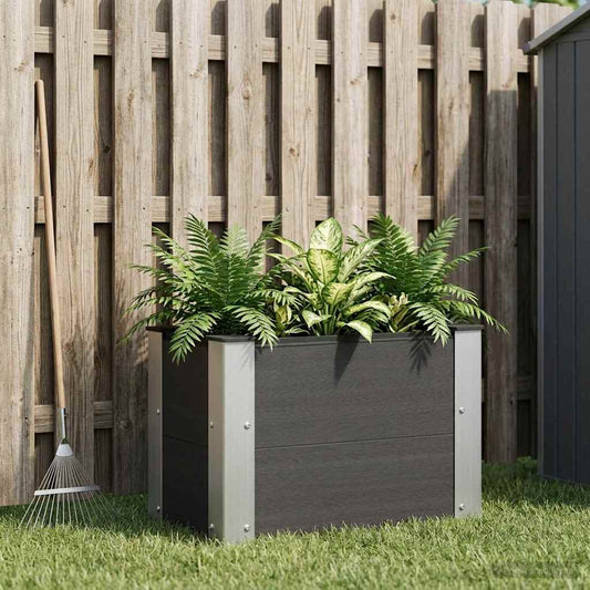 vidaXL Garden Raised Bed Black 50 x 30 x 36 cm