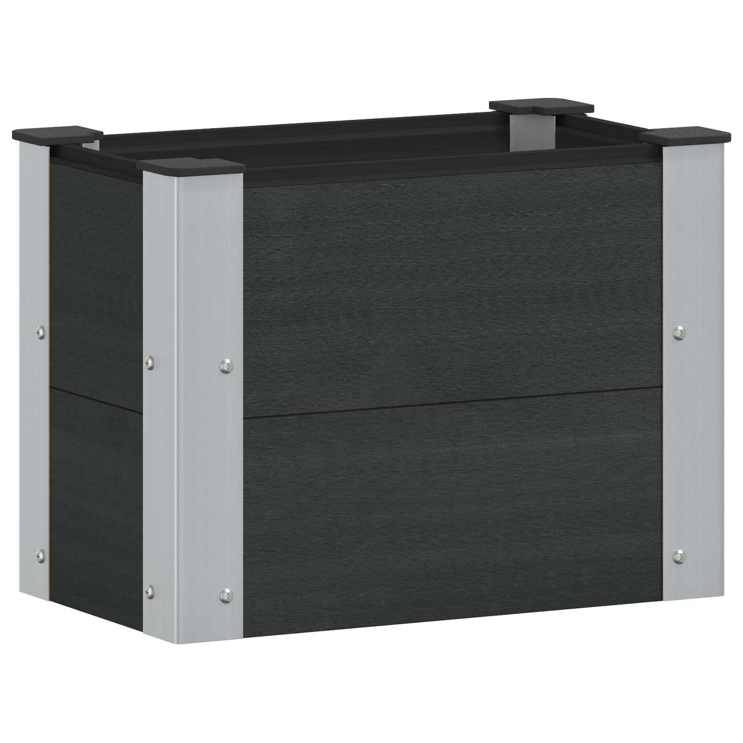 vidaXL Garden Raised Bed Black 50 x 30 x 36 cm