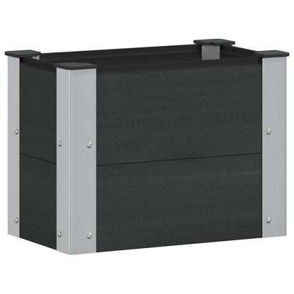 vidaXL Garden Raised Bed Black 50 x 30 x 36 cm