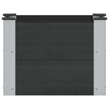 vidaXL Garden Raised Bed Black 50 x 30 x 36 cm