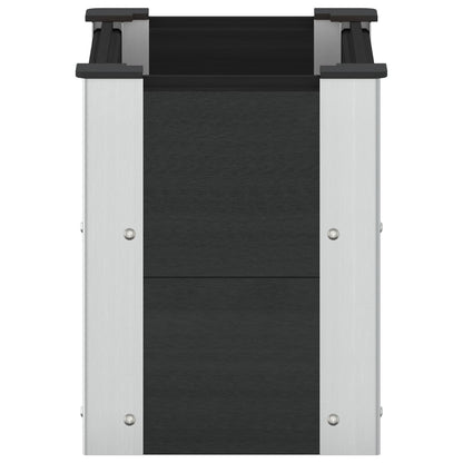 vidaXL Garden Raised Bed Black 50 x 30 x 36 cm