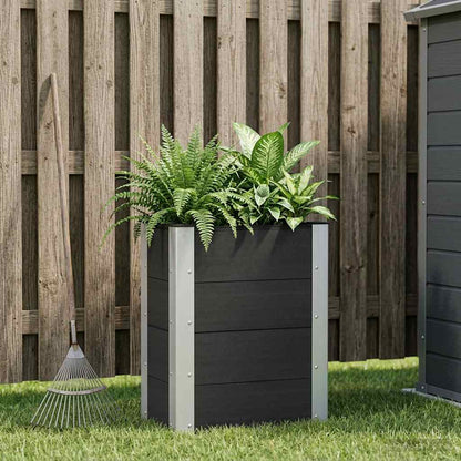 vidaXL Garden Raised Bed Black 50 x 30 x 72 cm