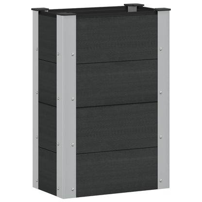 vidaXL Garden Raised Bed Black 50 x 30 x 72 cm