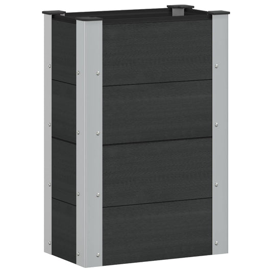 vidaXL Garden Raised Bed Black 50 x 30 x 72 cm