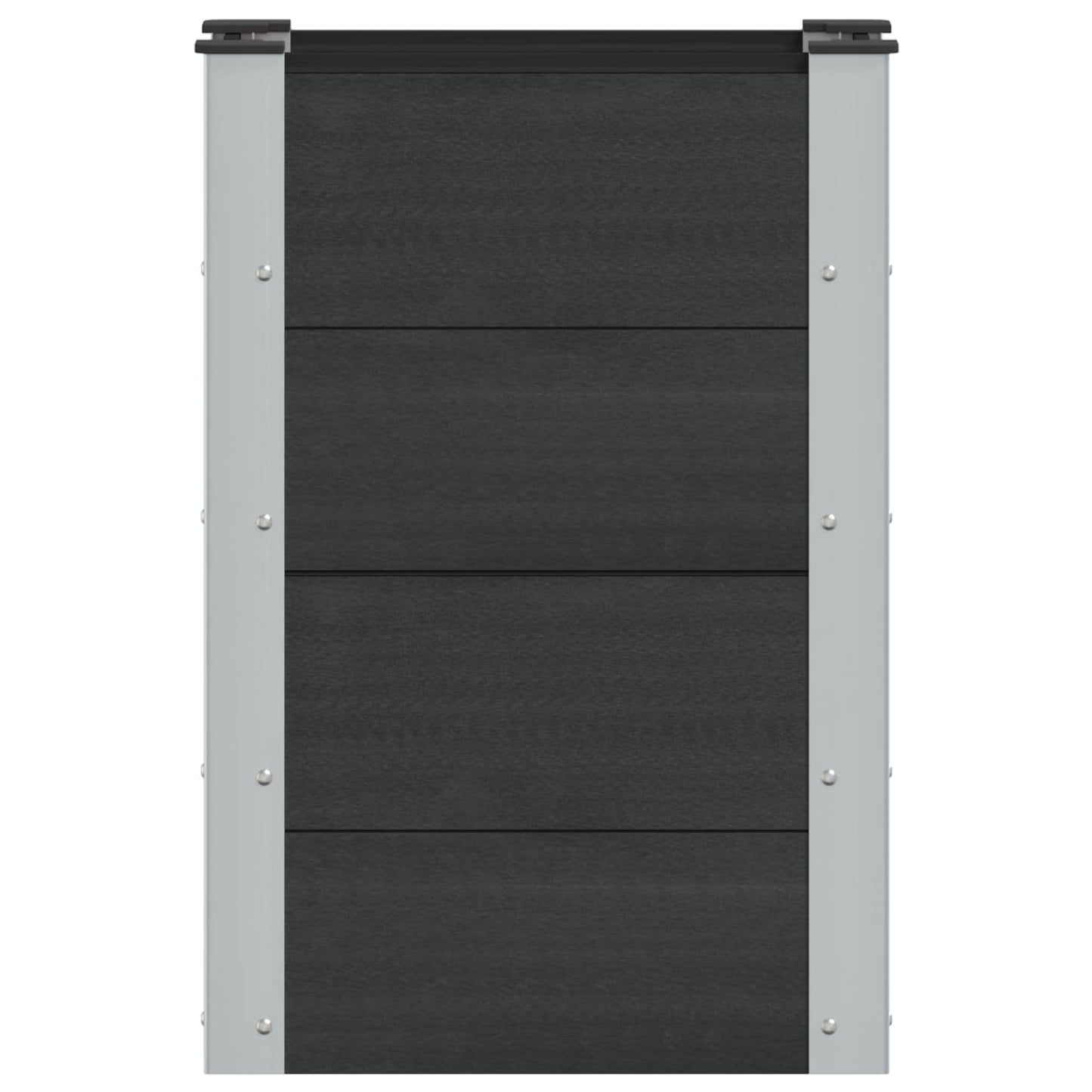 vidaXL Garden Raised Bed Black 50 x 30 x 72 cm