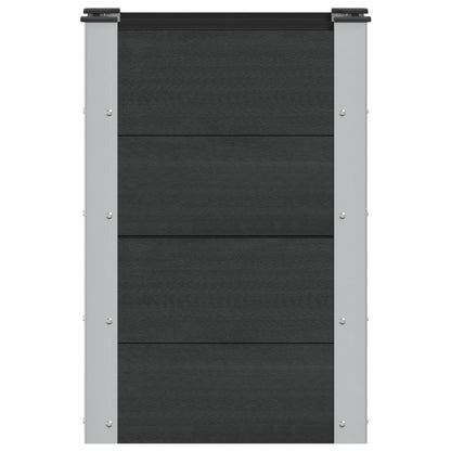 vidaXL Garden Raised Bed Black 50 x 30 x 72 cm