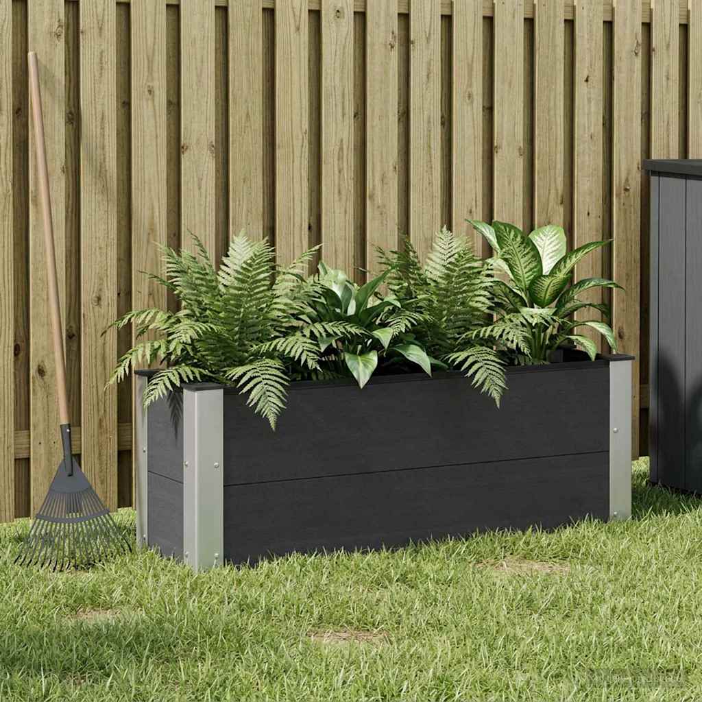 vidaXL Garden Raised Bed Black 100 x 30 x 36 cm