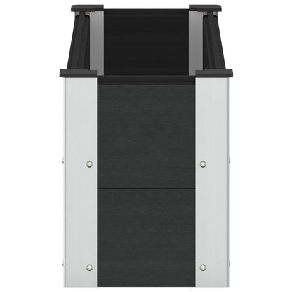 vidaXL Garden Raised Bed Black 100 x 30 x 36 cm