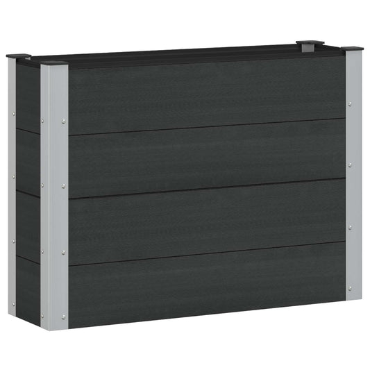 vidaXL Garden Raised Bed Black 100 x 30 x 72 cm