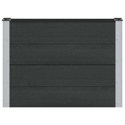 vidaXL Garden Raised Bed Black 100 x 30 x 72 cm