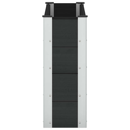 vidaXL Garden Raised Bed Black 100 x 30 x 72 cm