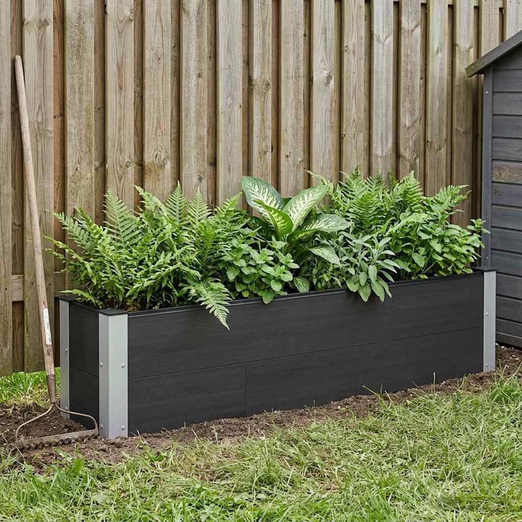 vidaXL Garden Raised Bed Black 150 x 30 x 36 cm
