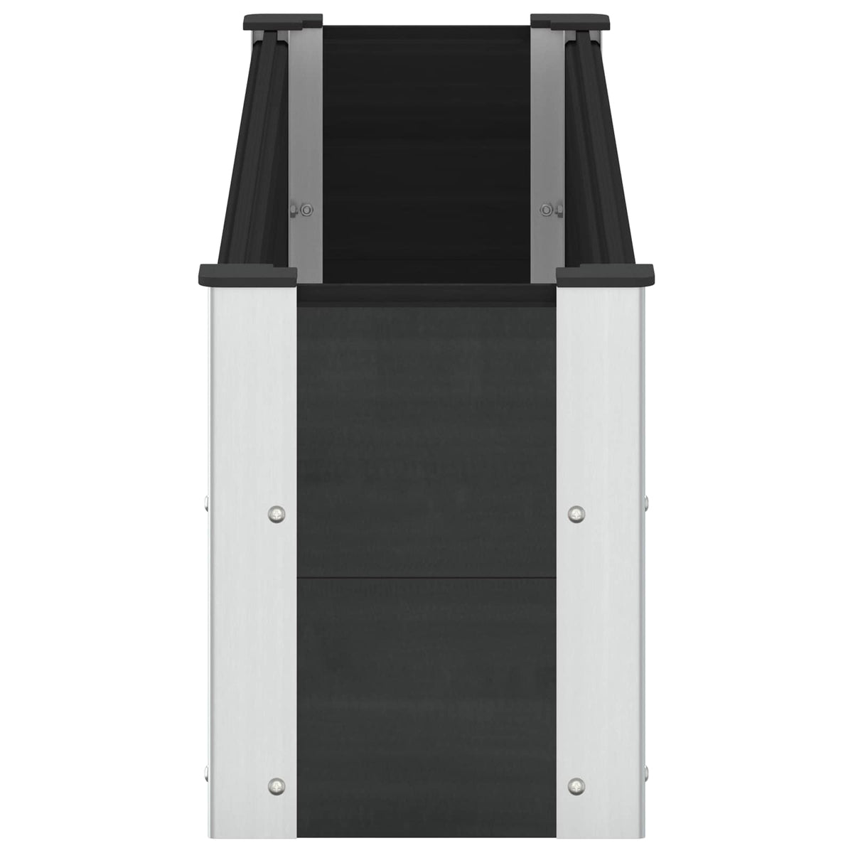 vidaXL Garden Raised Bed Black 150 x 30 x 36 cm WPC and Aluminium