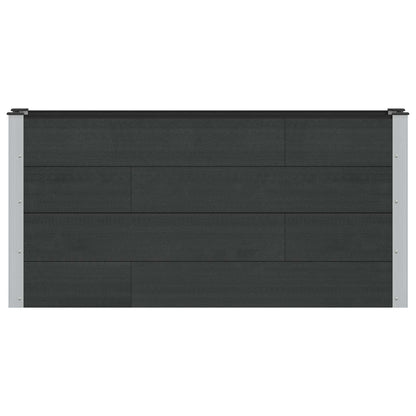 vidaXL Garden Raised Bed Black 150 x 30 x 72 cm