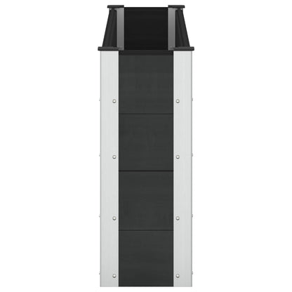 vidaXL Garden Raised Bed Black 150 x 30 x 72 cm