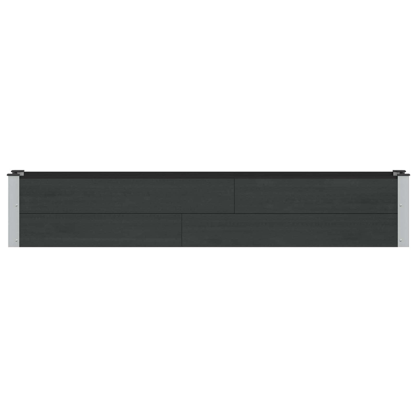 vidaXL Garden Raised Bed Black 200 x 30 x 36 cm