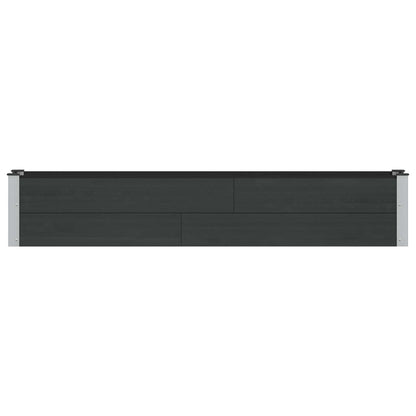 vidaXL Garden Raised Bed Black 200 x 30 x 36 cm