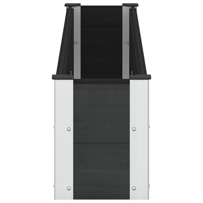 vidaXL Garden Raised Bed Black 200 x 30 x 36 cm