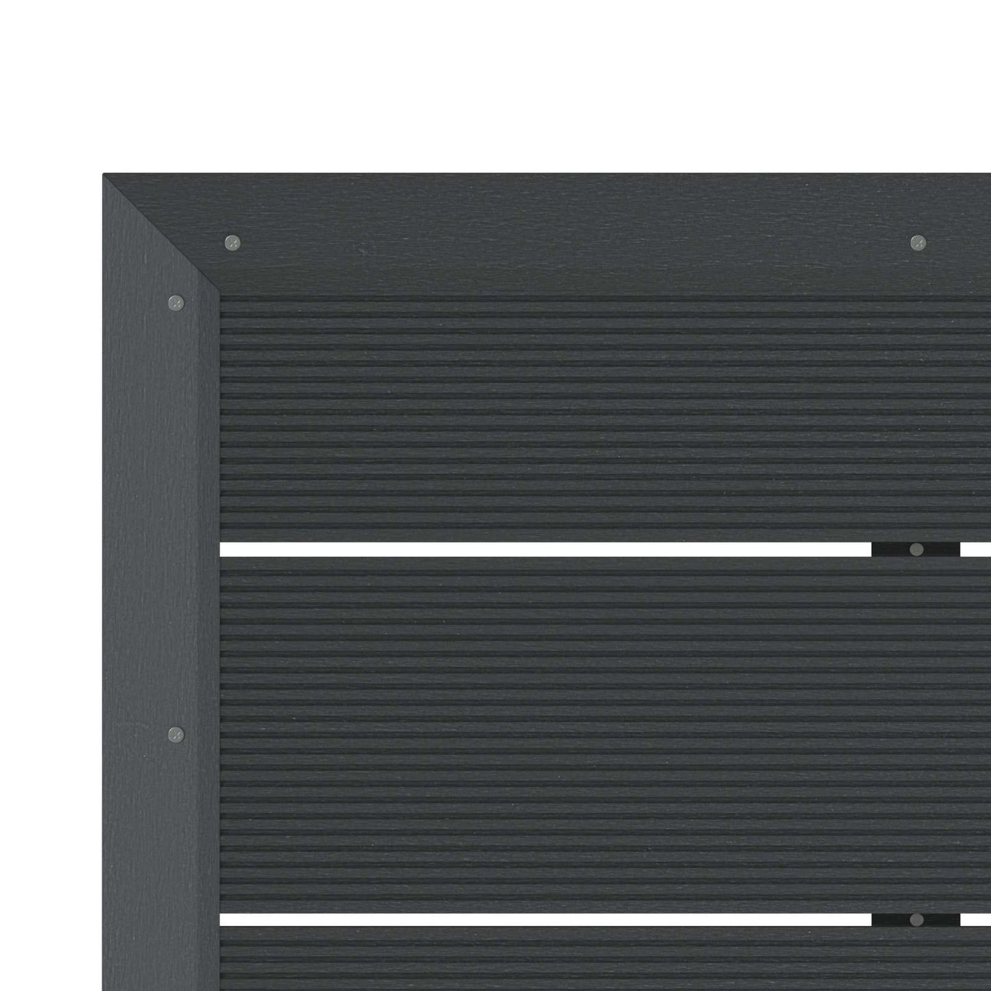vidaXL Shower Base Plate Black 101 x 63 x 5.5 cm WPC