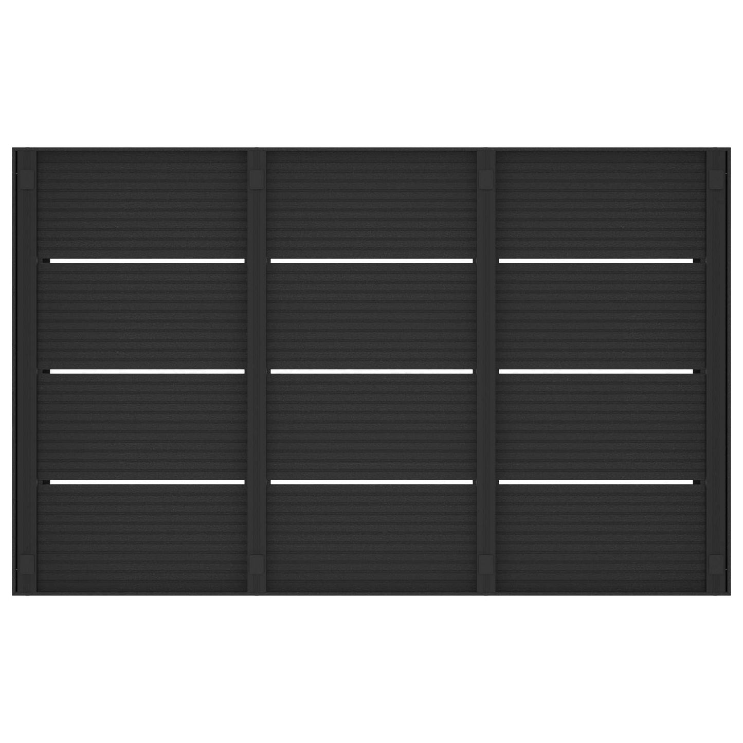 vidaXL Shower Base Plate Black 101 x 63 x 5.5 cm WPC