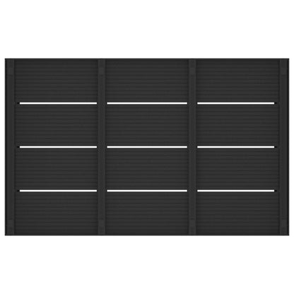 vidaXL Shower Base Plate Black 101 x 63 x 5.5 cm WPC