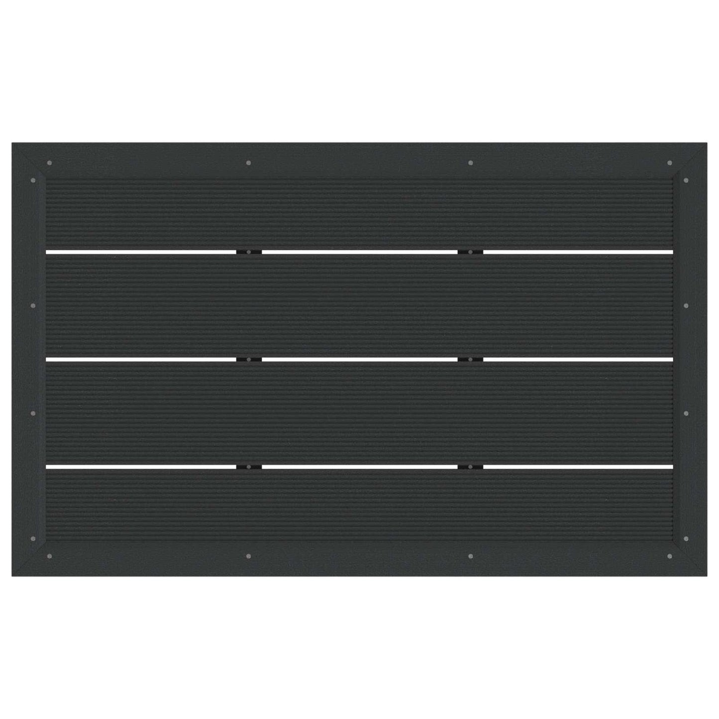 vidaXL Shower Base Plate Black 101 x 63 x 5.5 cm WPC