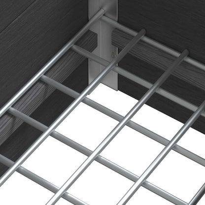 vidaXL Garden Raised Bed Grey 75 x 30 x 22 cm WPC and Aluminium