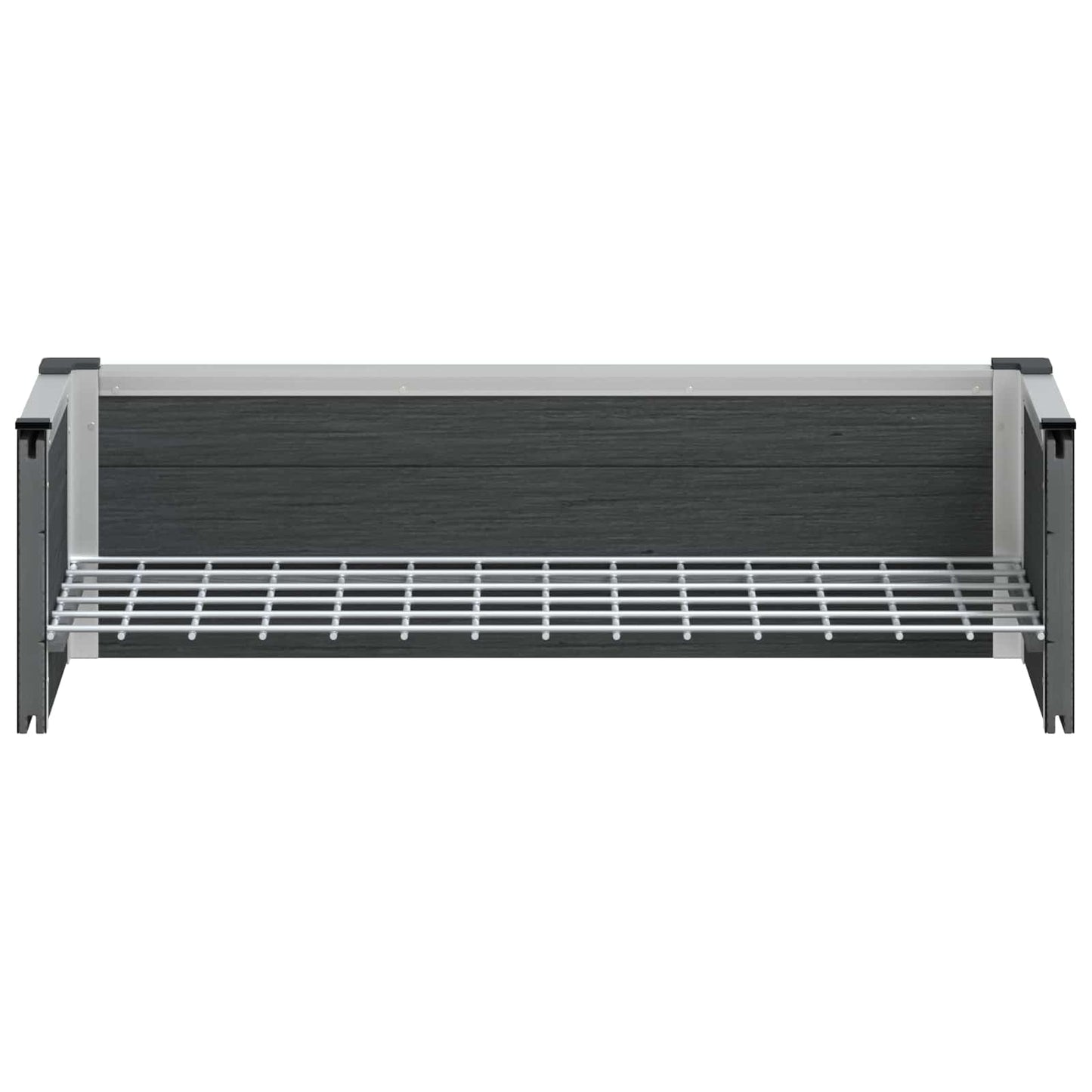 vidaXL Garden Raised Bed Grey 75 x 30 x 22 cm WPC and Aluminium