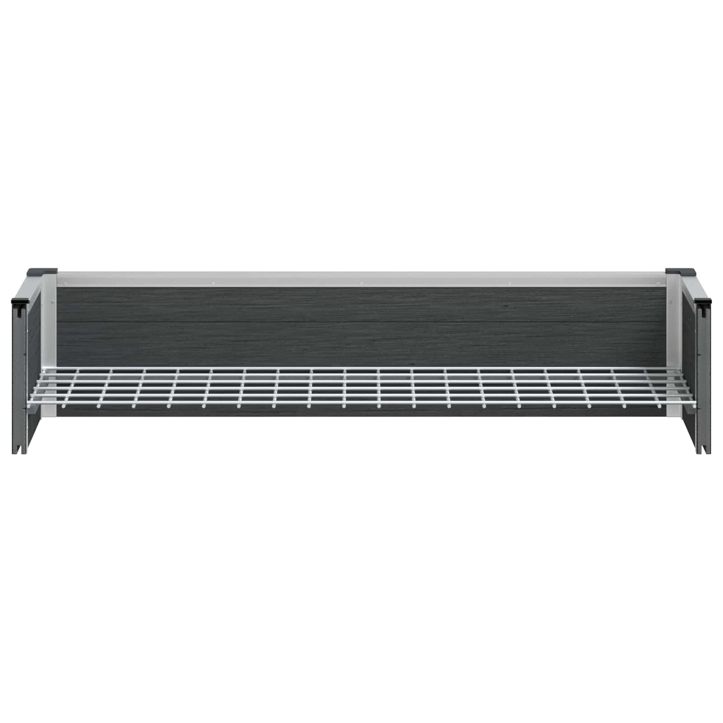 vidaXL Garden Raised Bed Grey 100 x 30 x 22 cm WPC and Aluminium