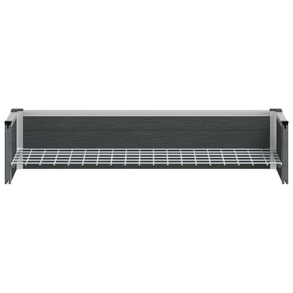 vidaXL Garden Raised Bed Grey 100 x 30 x 22 cm WPC and Aluminium