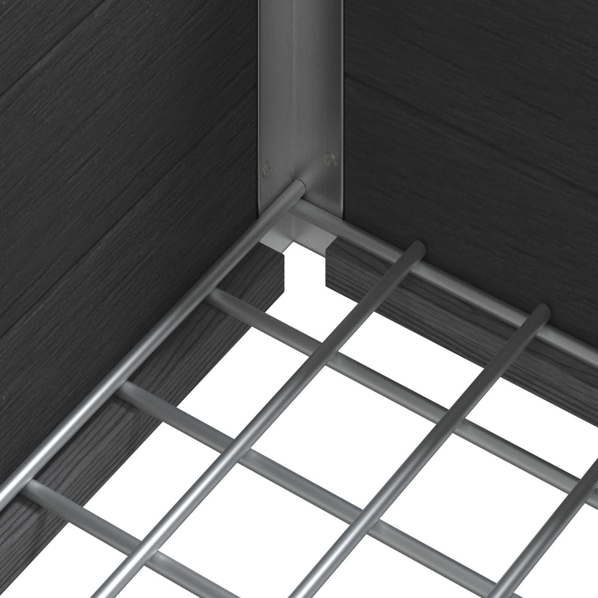 vidaXL Garden Raised Bed Grey 50 x 30 x 42 cm WPC and Aluminium