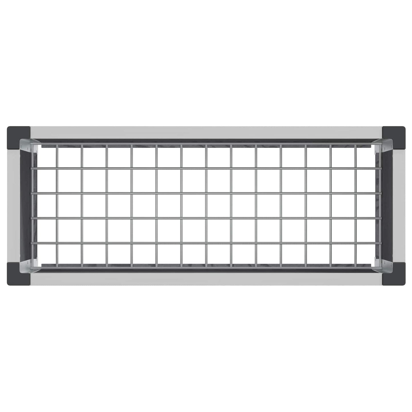 vidaXL Garden Raised Bed Grey 75 x 30 x 42 cm WPC and Aluminium