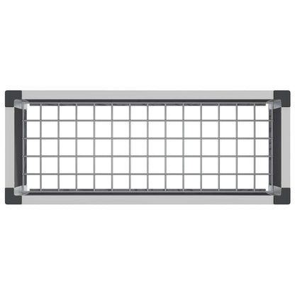 vidaXL Garden Raised Bed Grey 75 x 30 x 42 cm WPC and Aluminium