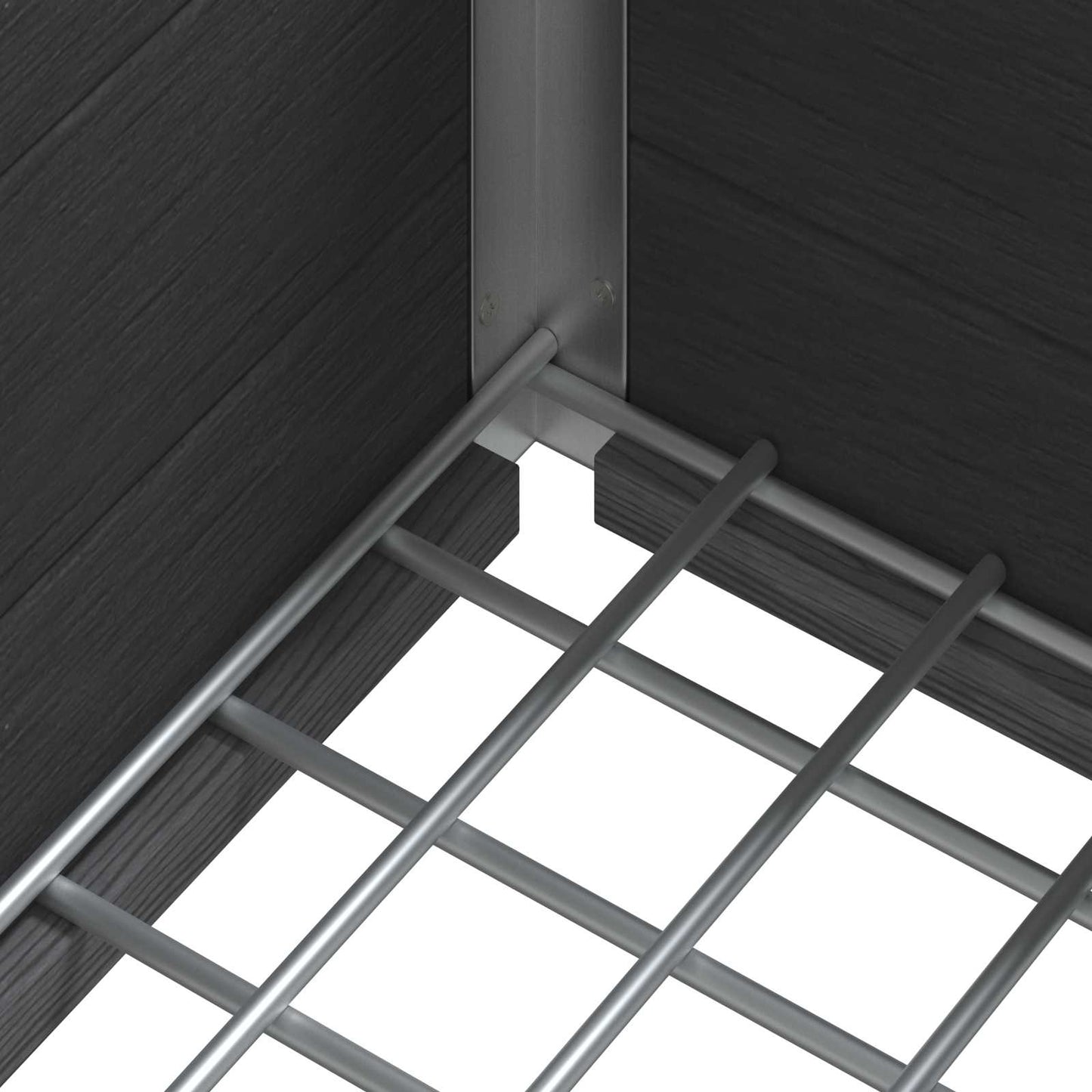 vidaXL Garden Raised Bed Grey 100 x 30 x 42 cm WPC and Aluminium