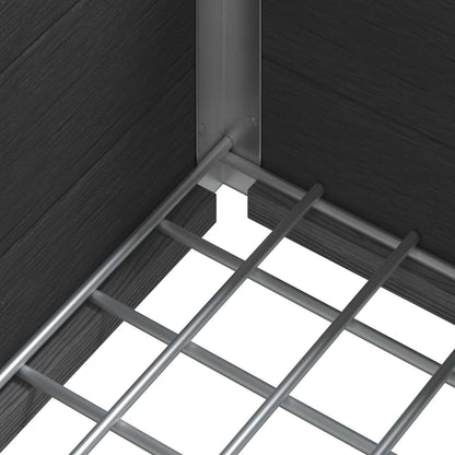 vidaXL Garden Raised Bed Grey 100 x 30 x 42 cm WPC and Aluminium