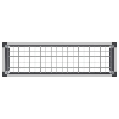 vidaXL Garden Raised Bed Grey 100 x 30 x 42 cm WPC and Aluminium