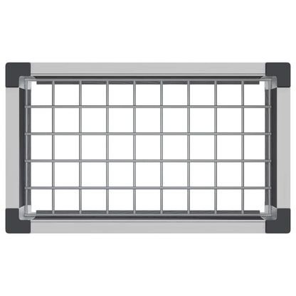 vidaXL Garden Raised Bed Grey 50 x 30 x 82 cm WPC and Aluminium