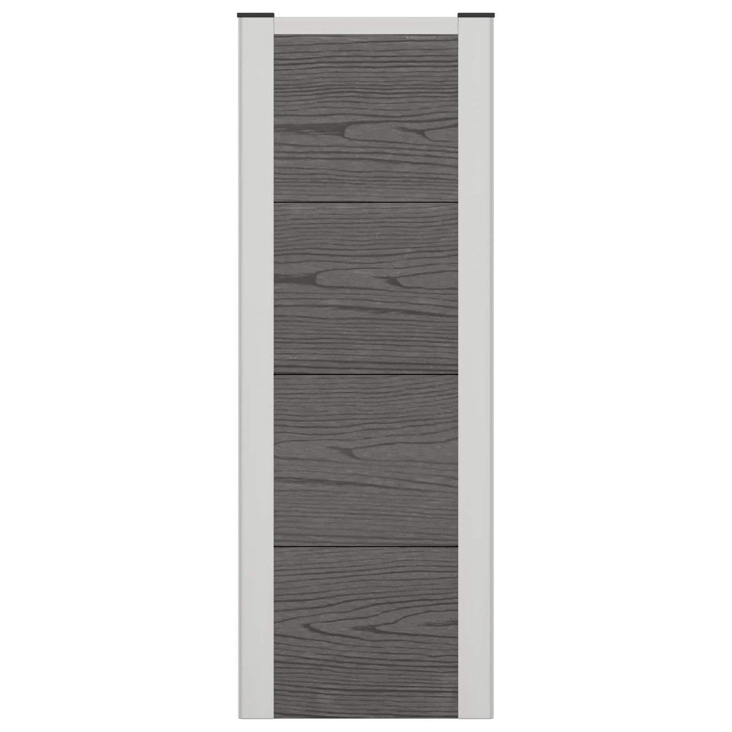 vidaXL Garden Raised Bed Grey 75 x 30 x 22 cm WPC and Aluminium