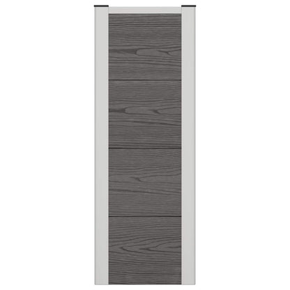 vidaXL Garden Raised Bed Grey 75 x 30 x 22 cm WPC and Aluminium